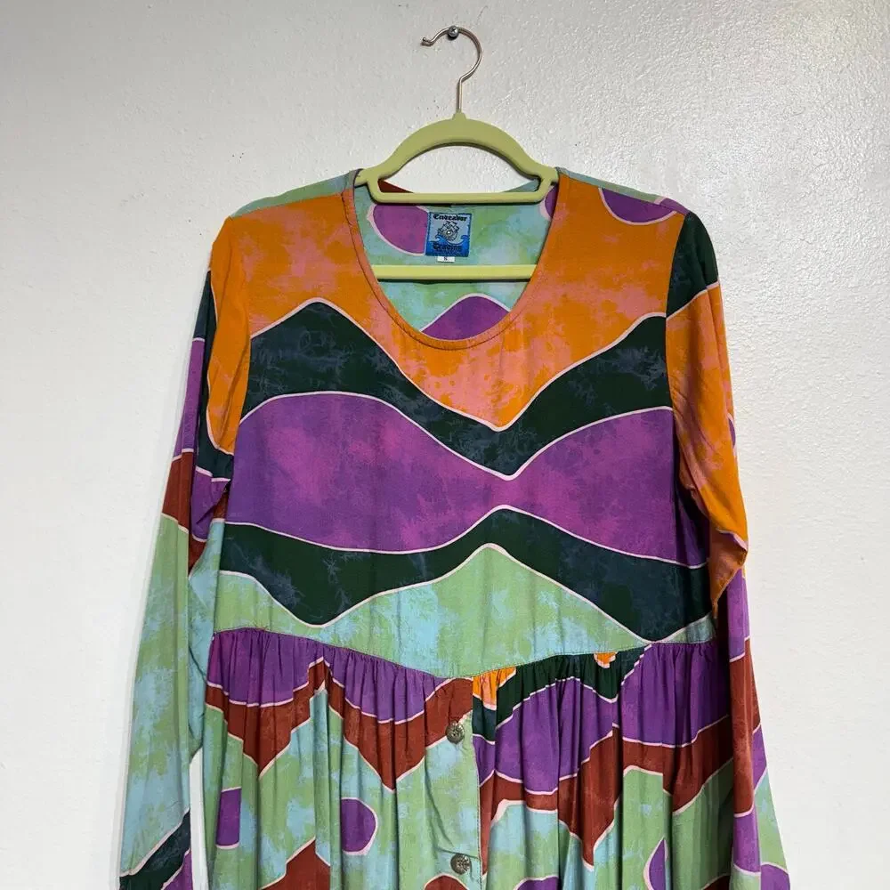 Endeavor Trading Vintage Mini Dress Sz S - Picture 3 of 13